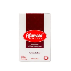 Turkish Coffee Without Cardamom Al Ameed Medium 226 g