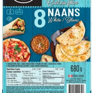 8 Naans White (Quen Baked Tandoori) 680g